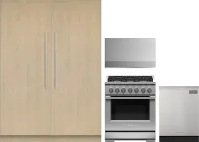 5 Piece Package Includes Refrigerator, Freezer, Range, Hood And Dishwasher